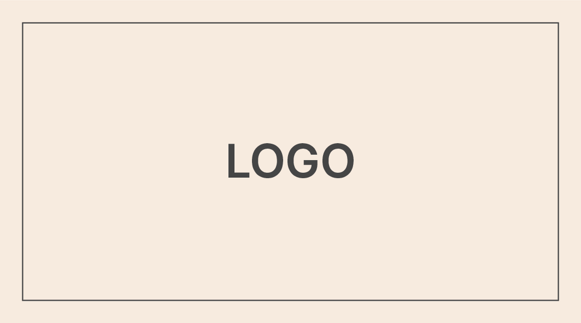 베이지 심플 명함